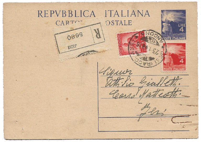 cartolina postale Democratica L